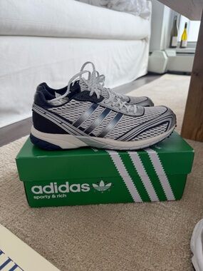 Limited edition Sporty & Rich x Adidas sneaker. Size is sold out everywhere!